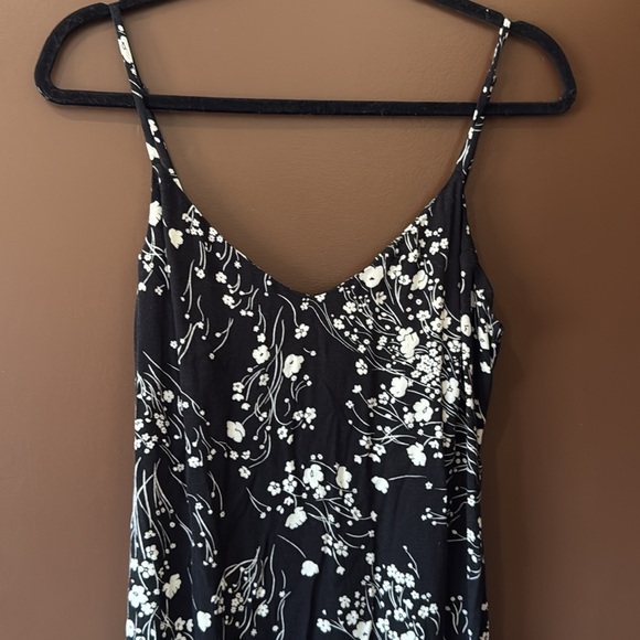 Reformation Black & White Floral Maxi Slip Dress - Picture 2 of 7